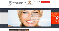 Desktop Screenshot of bramptondentalarts.com