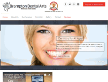 Tablet Screenshot of bramptondentalarts.com